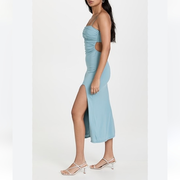 Cinq a Sept Mariah Midi Dress in Ocean Dew Size 10 - Picture 4 of 14